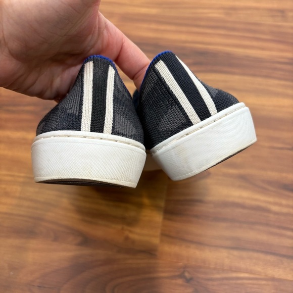 Rothy’s The Original Camo Slip-On Sneakers Gray & Black Size 9 Women’s Washable - Picture 3 of 8